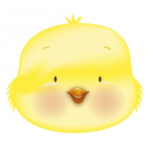 Cute Easter Chick Face Balloon